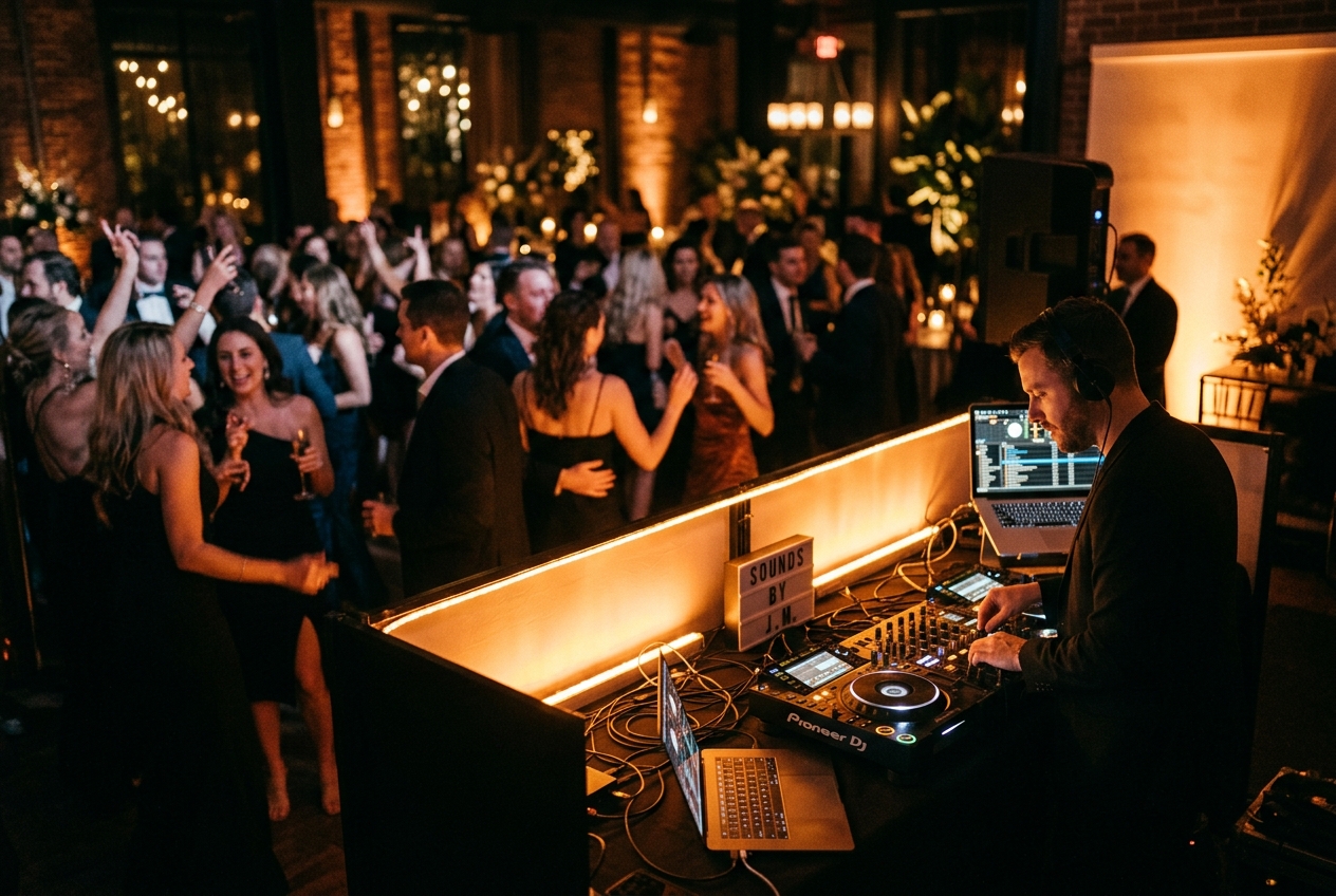 Wedding celebration atmosphere