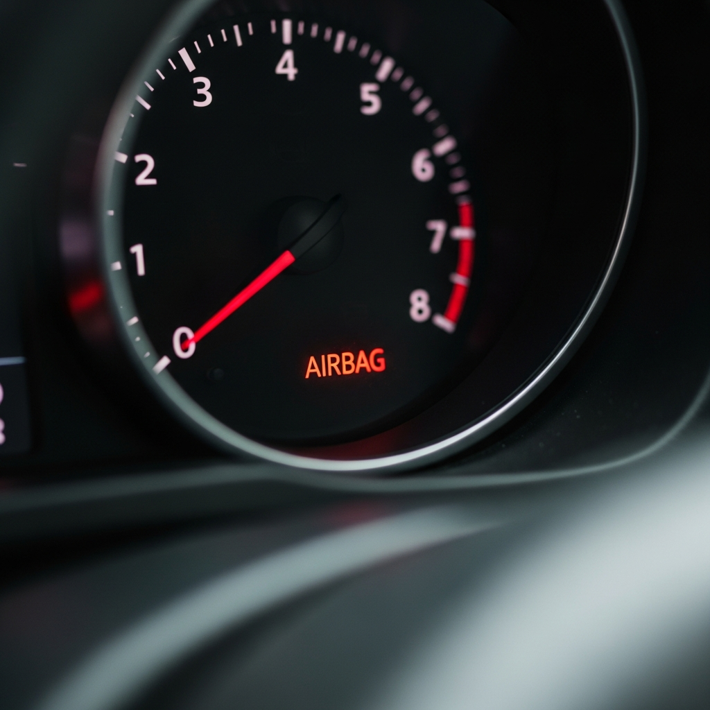 Before - Airbag light on