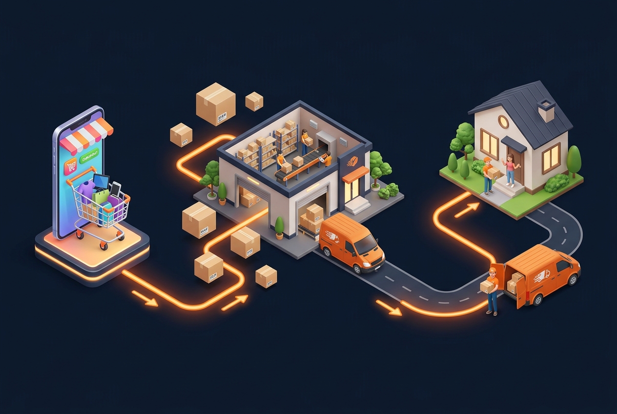 eCommerce order to delivery ecosystem