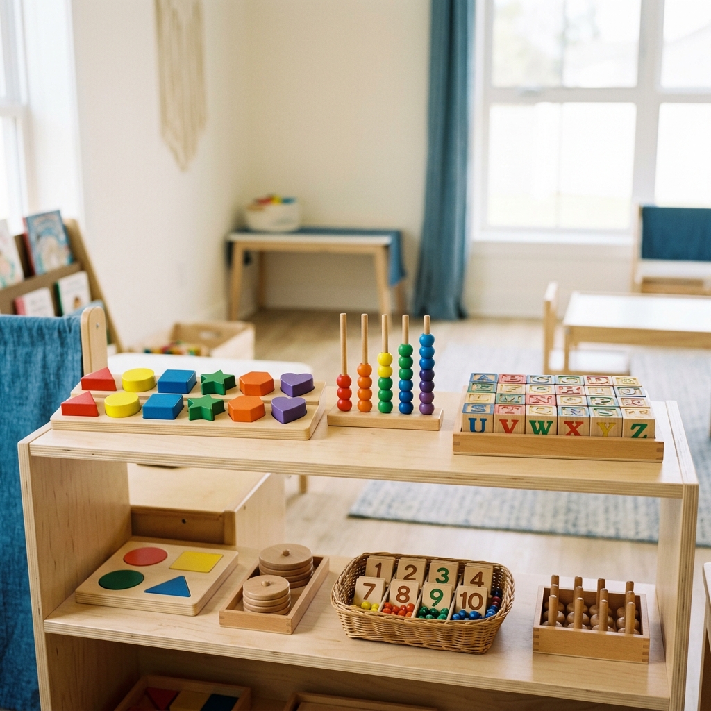 Clean, bright and safe preschool classroom environment
