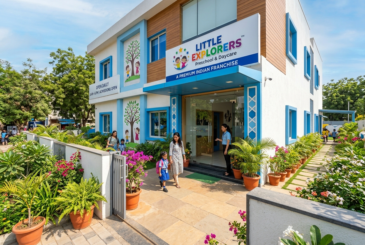 A Blue Cube Junior Preschool franchise building