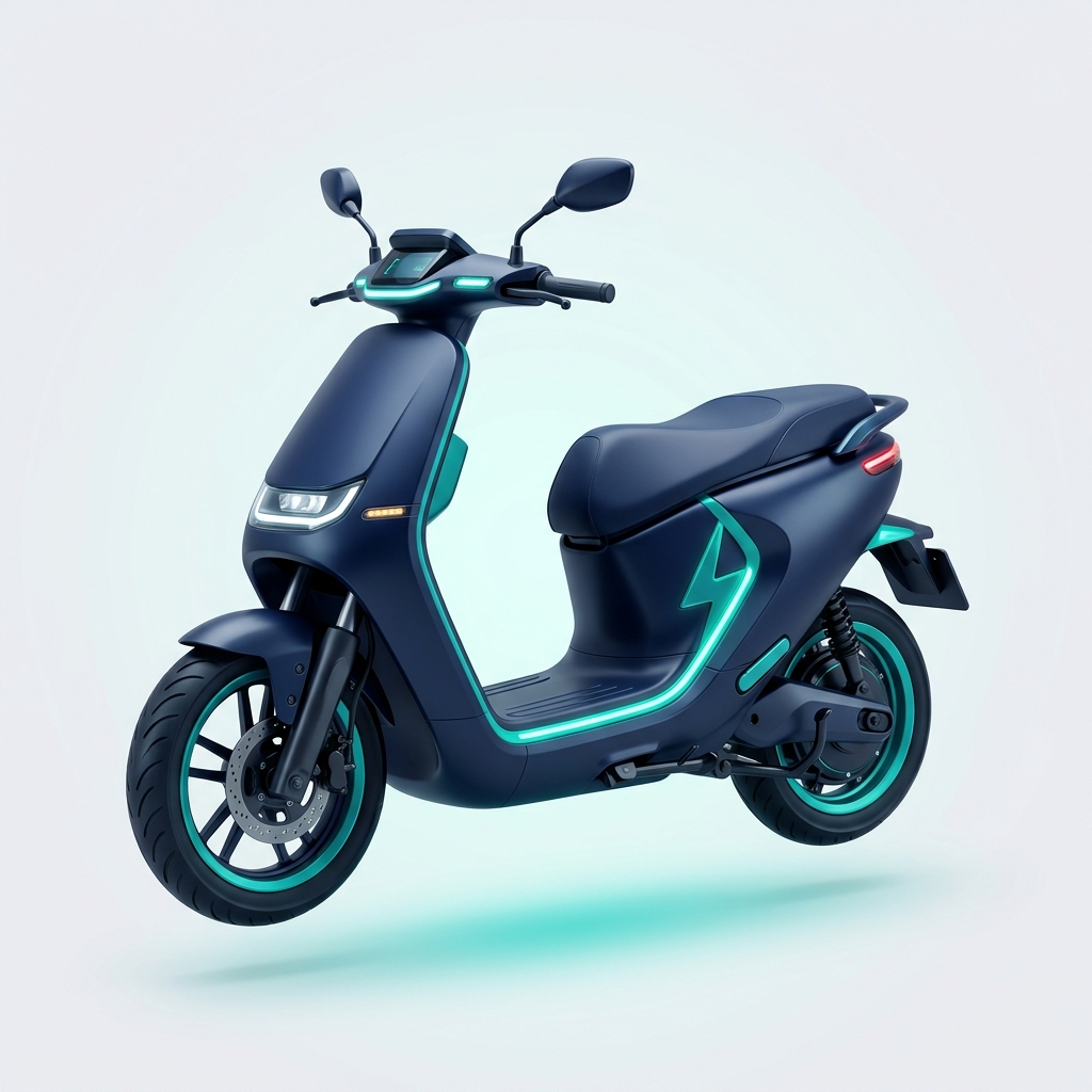 Ilustrasi motor listrik modern