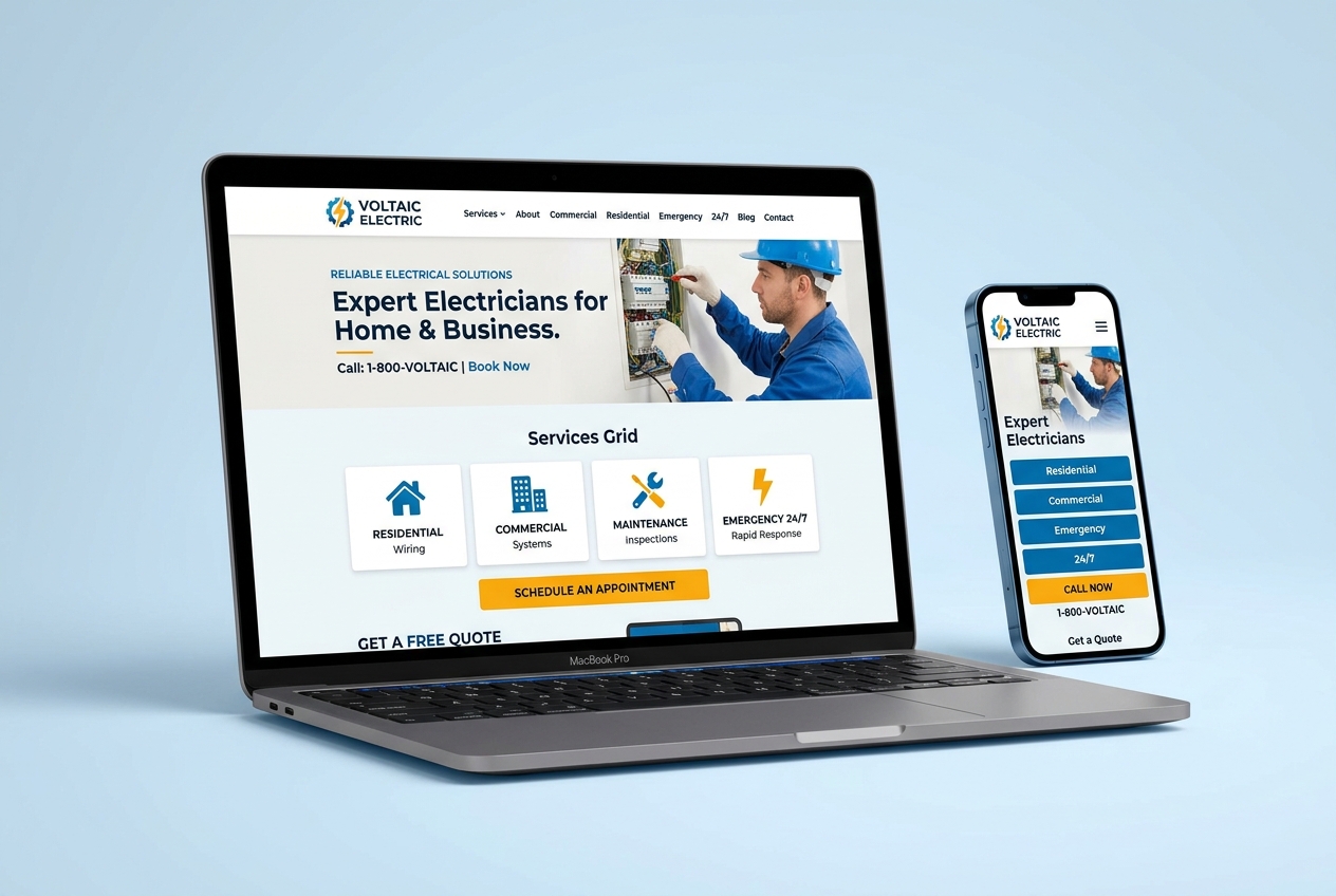 Voltway Electrical website design