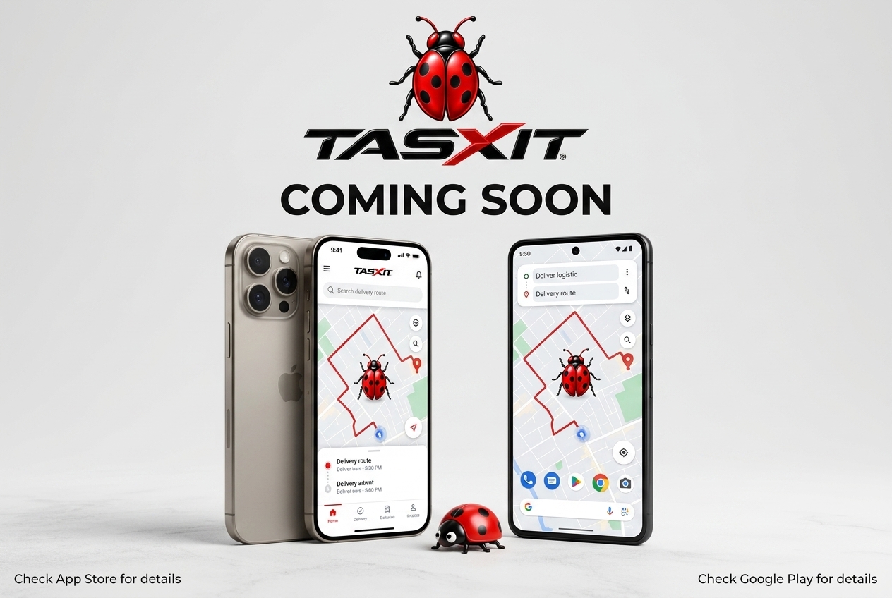 Tasxit app coming soon — iPhone and Android