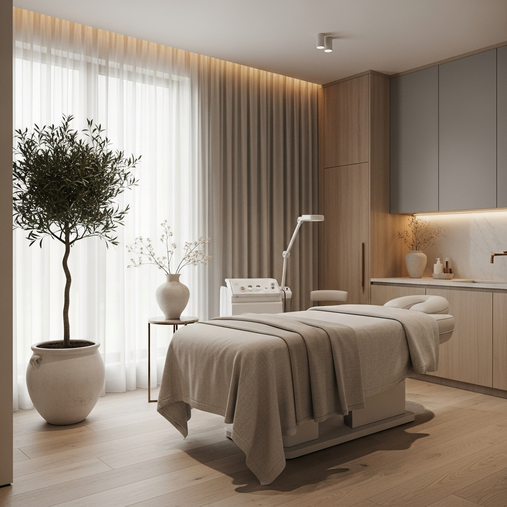 Parlor treatment suite — conceptual rendering