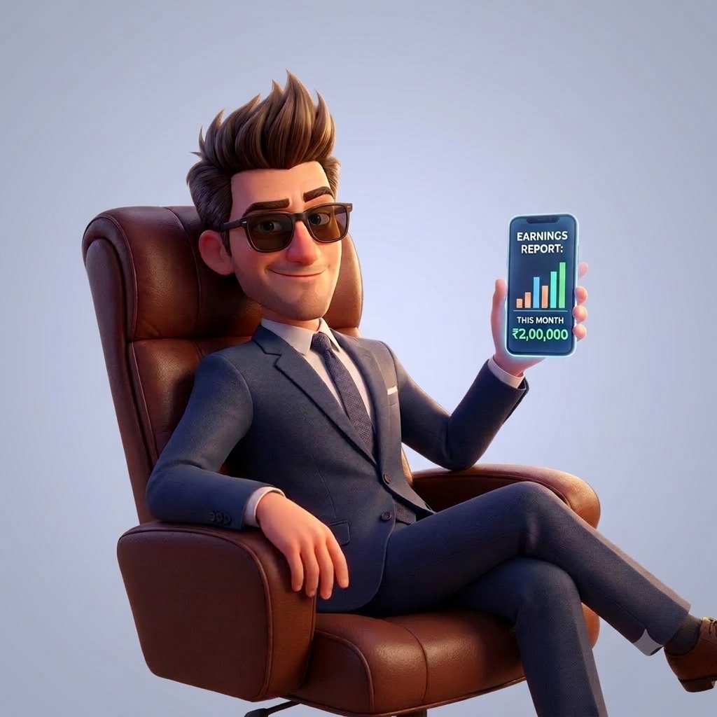Agent viewing monthly earnings report