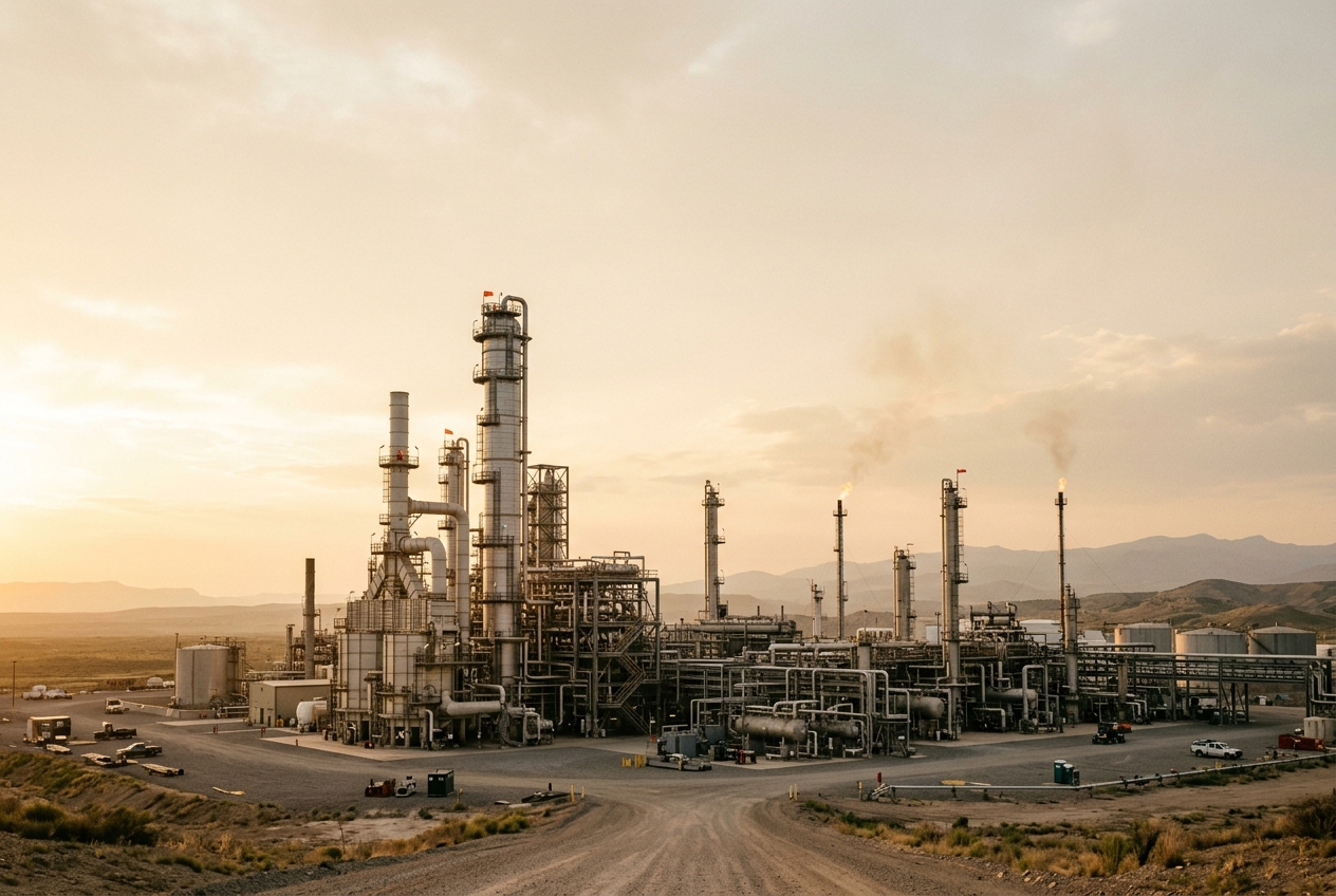 Industrial refinery — a critical physical system