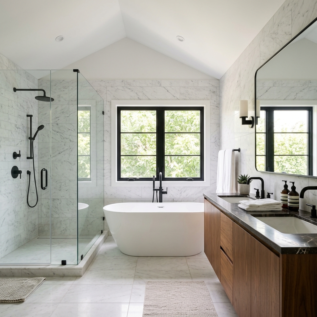 Newly renovated bathroom