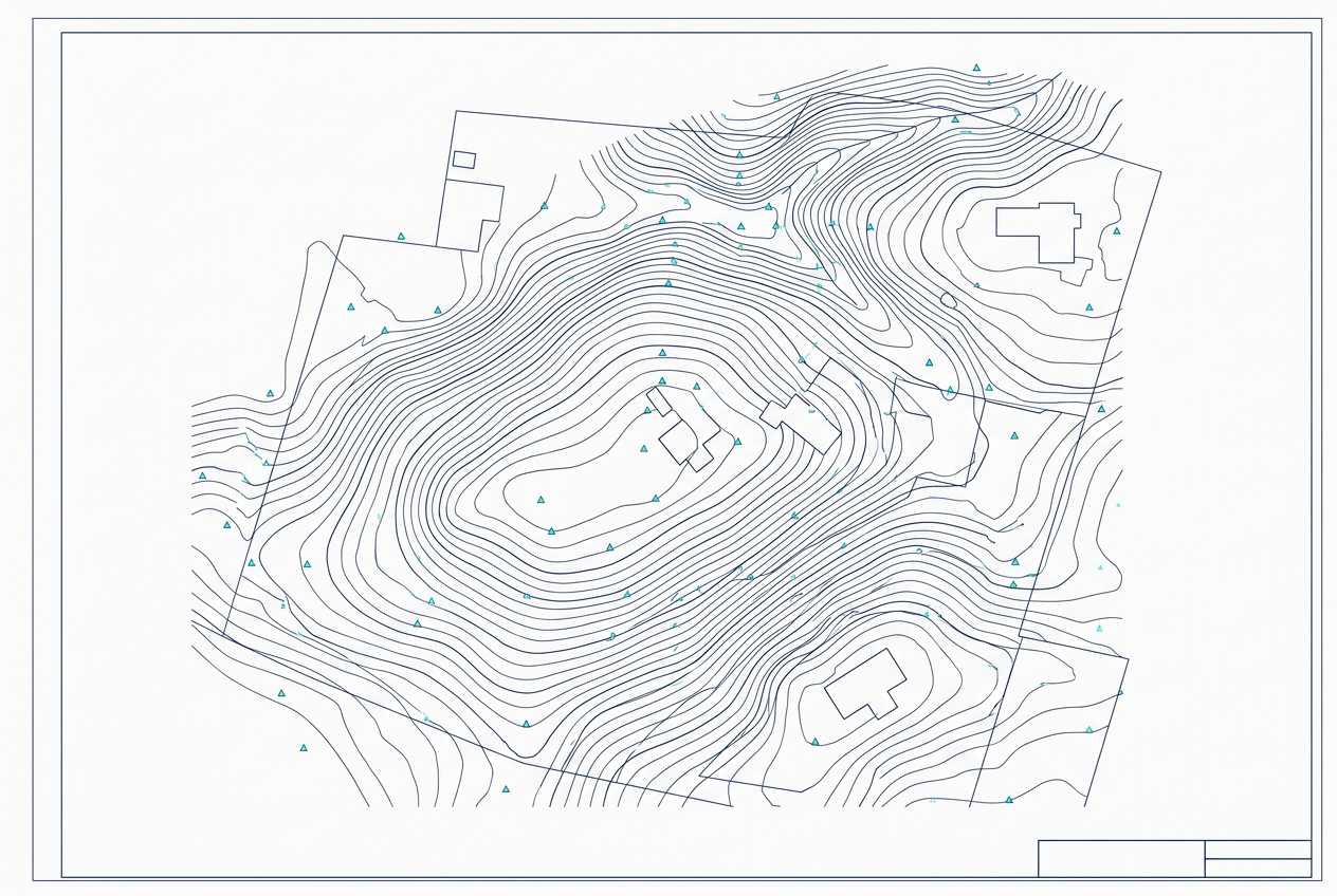Illustrative ALTA-style survey plan linework sample