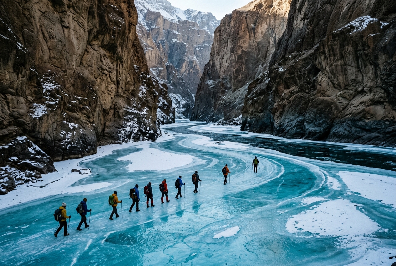 Chadar Frozen River