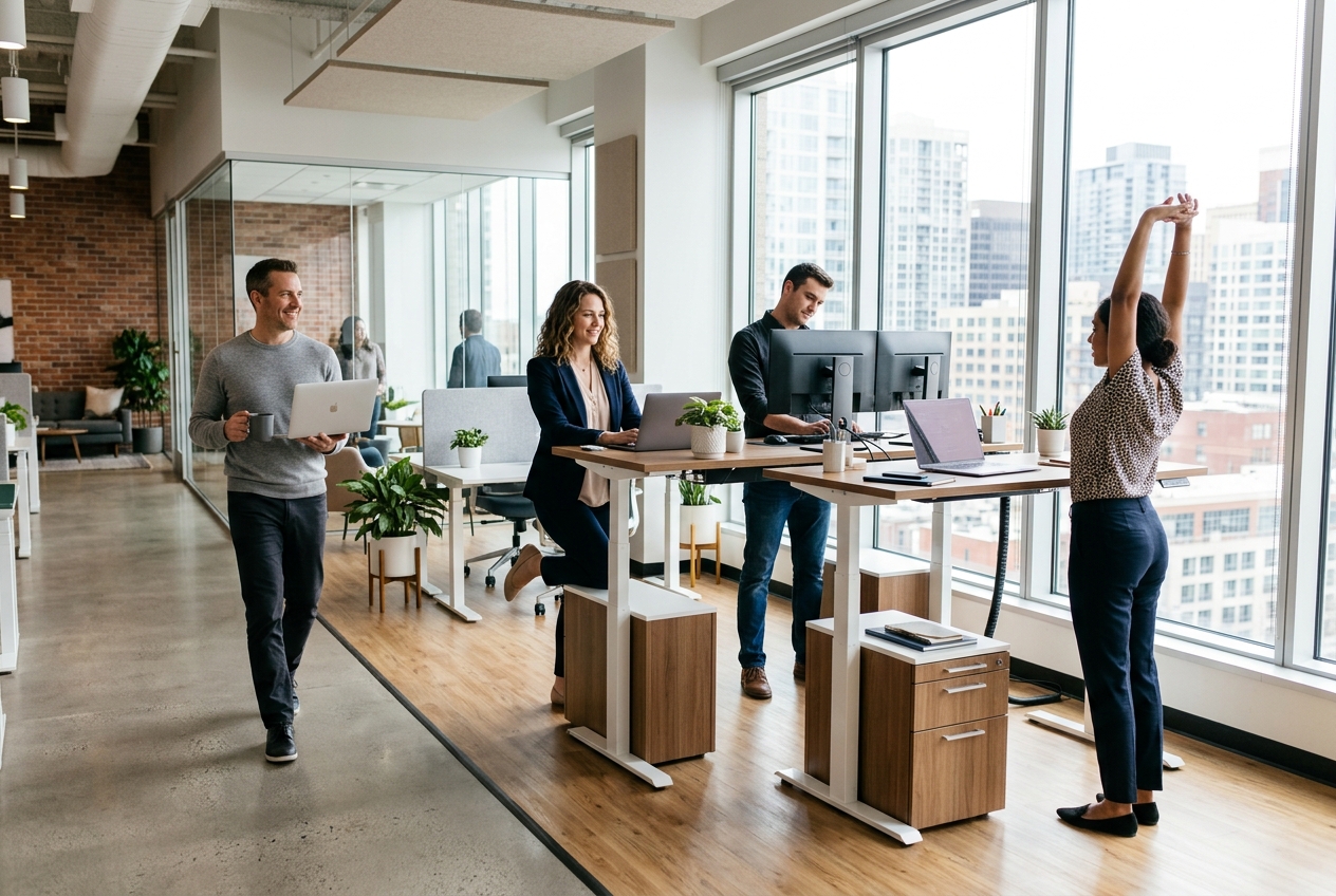 Le coût caché de l'employé assis : pourquoi les entreprises gagnent à faire bouger leur monde