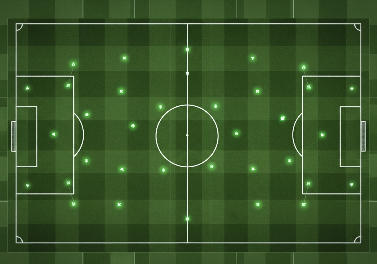 Top-down visning af Taastrup FC's baner