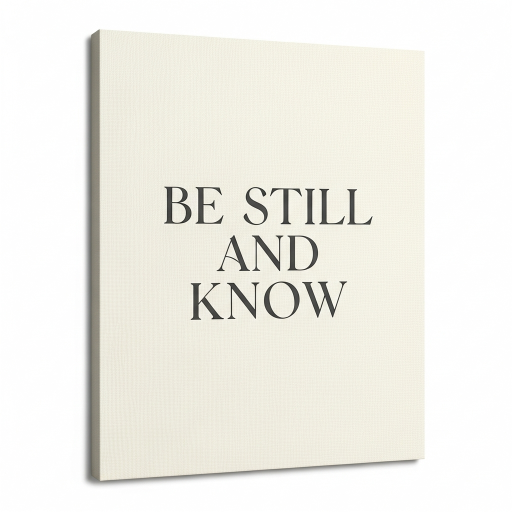 Be Still and Know - Canvas Wall Art