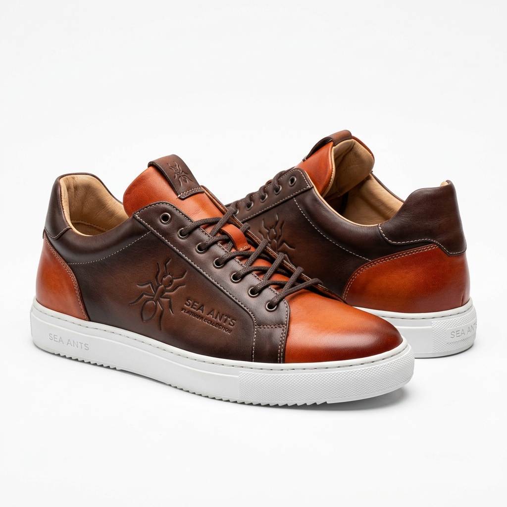 SEA ANTS™ PLATINUM Sneakers - Rust Brown