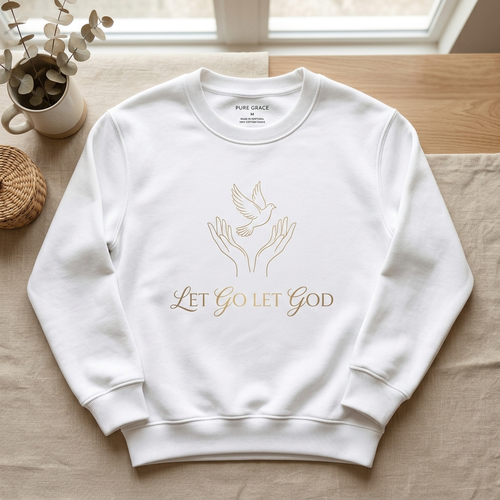 Let Go Let God "His Hands Now" Crewneck Sweatshirt