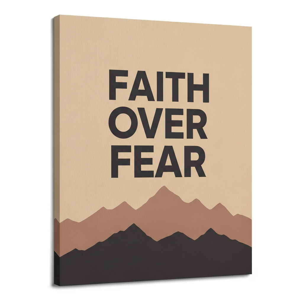 Faith Over Fear - Canvas Wall Art