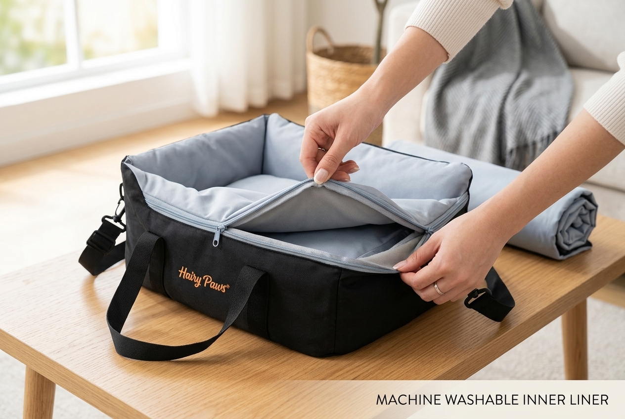 Removing the machine-washable cover
