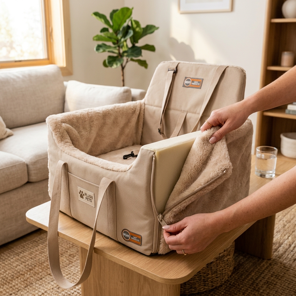Removing the machine-washable cover