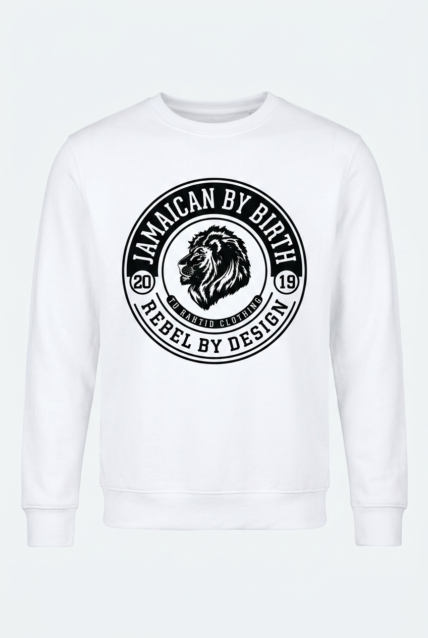 Jamaican By Birth Sweatshirt — White