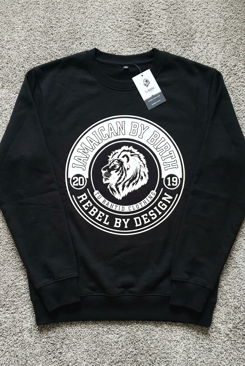 Jamaican By Birth Sweatshirt — Black