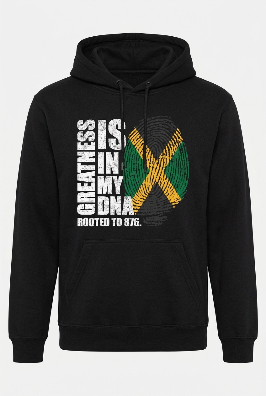 Greatness Is In My DNA Hoodie — Black
