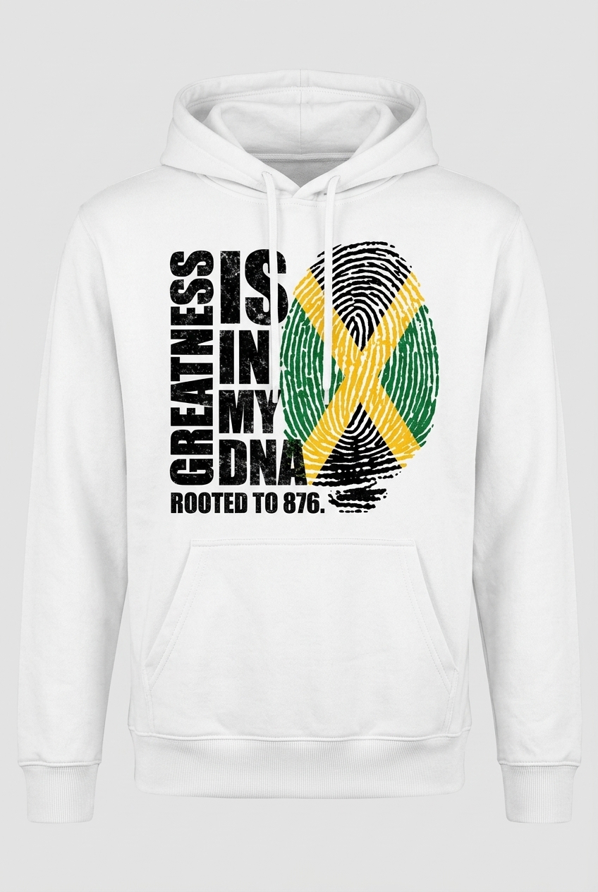 Greatness Is In My DNA Hoodie — White