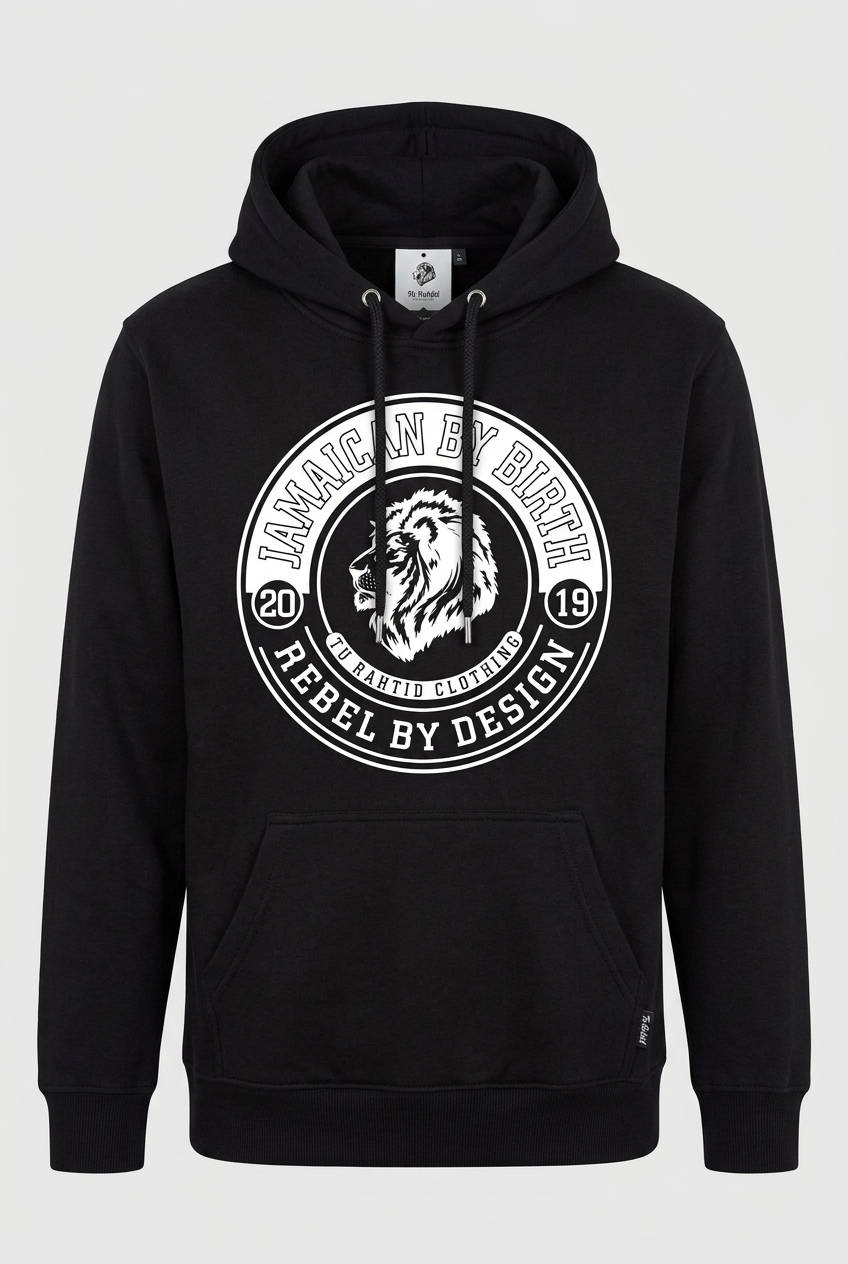 Jamaican By Birth Hoodie — Black