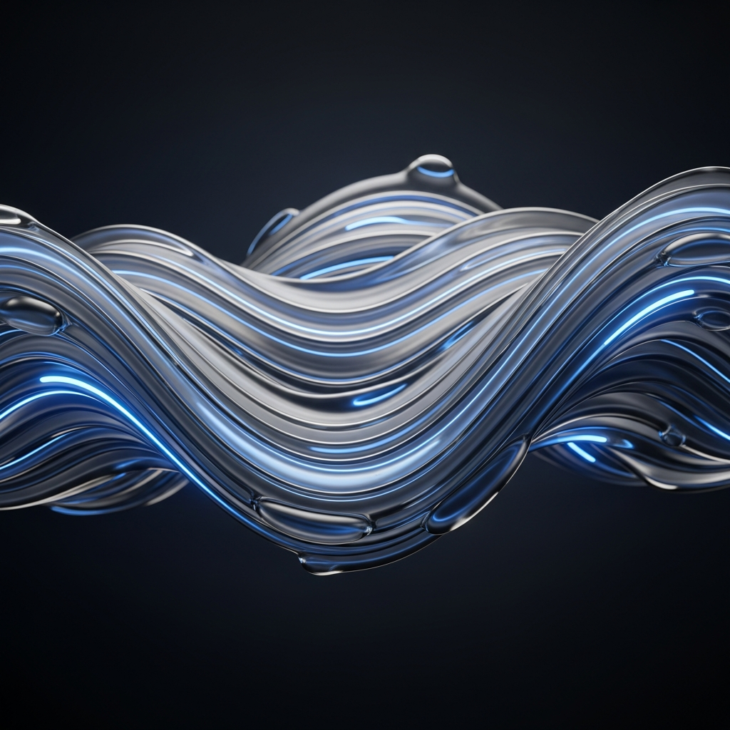 Abstract fluid wave