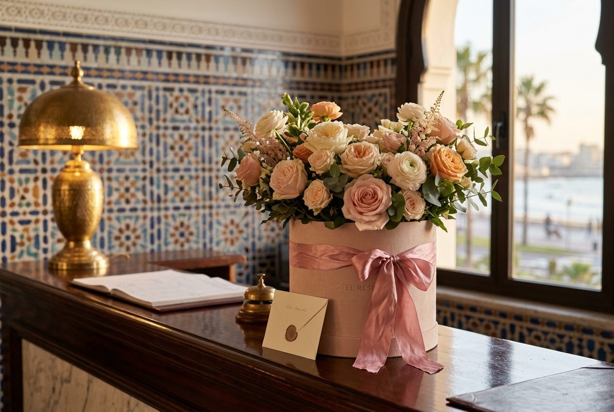 Flower Delivery to Hotels in Casablanca: How to Order a Bouquet for a Guest — Step by Step, with Examples