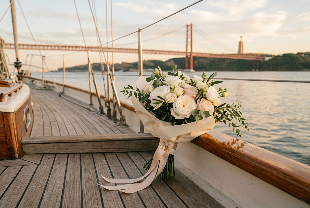 Yacht Flower Delivery in Lisbon, Portugal