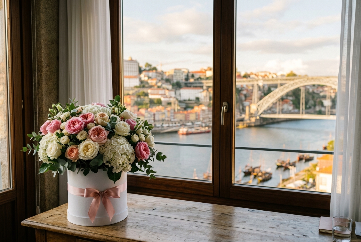 Flower Delivery to Hotels in Porto: How to Send a Bouquet to Someone Staying in the City