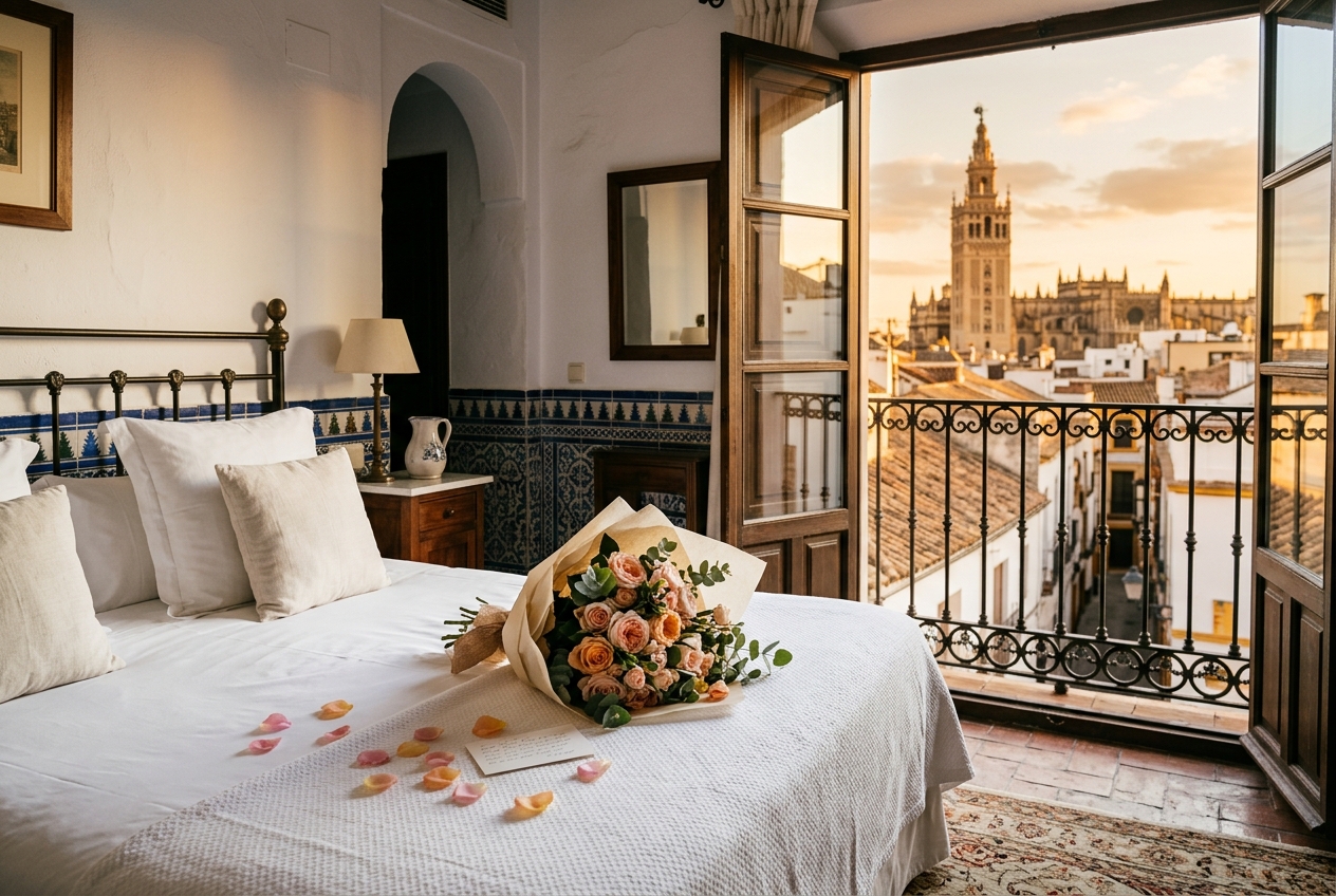 Best Hotels in Seville for Sending Flowers as a Surprise: Which Type of Hotel Works, and Why