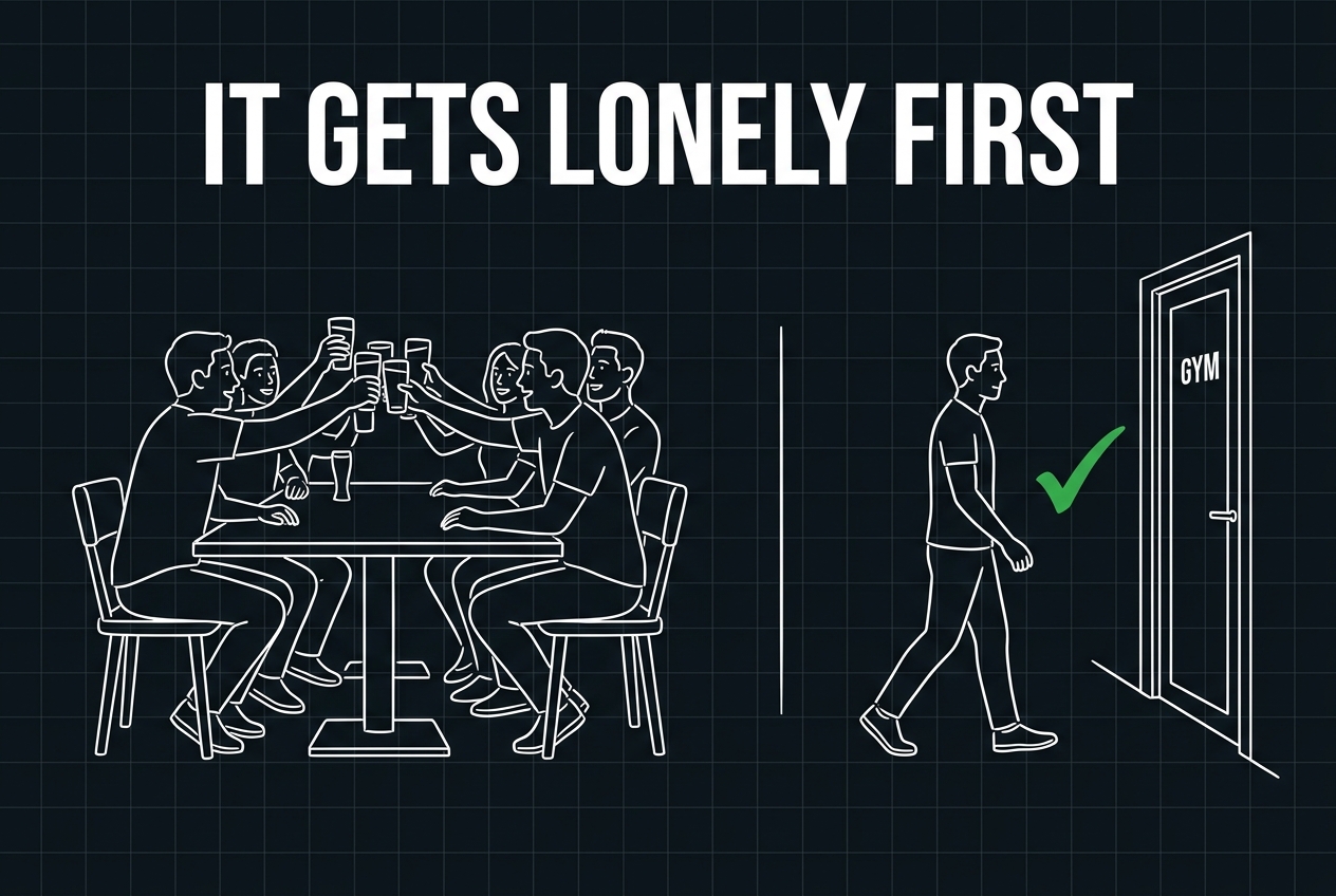 It gets lonely first