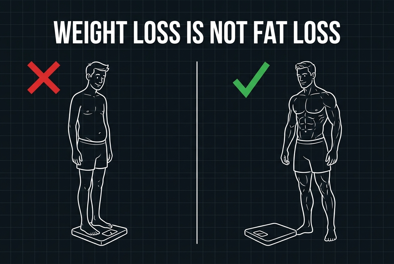 Weight loss is not fat loss