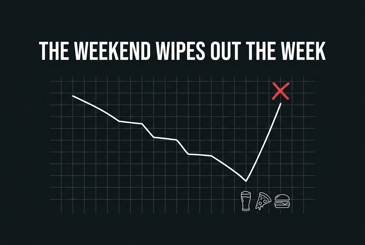 The weekend wipes out the week
