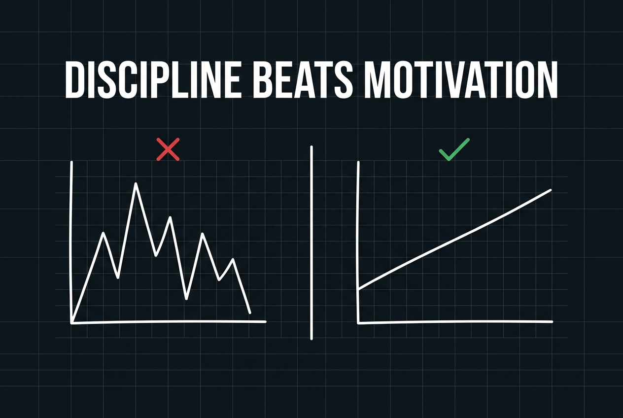 Discipline beats motivation