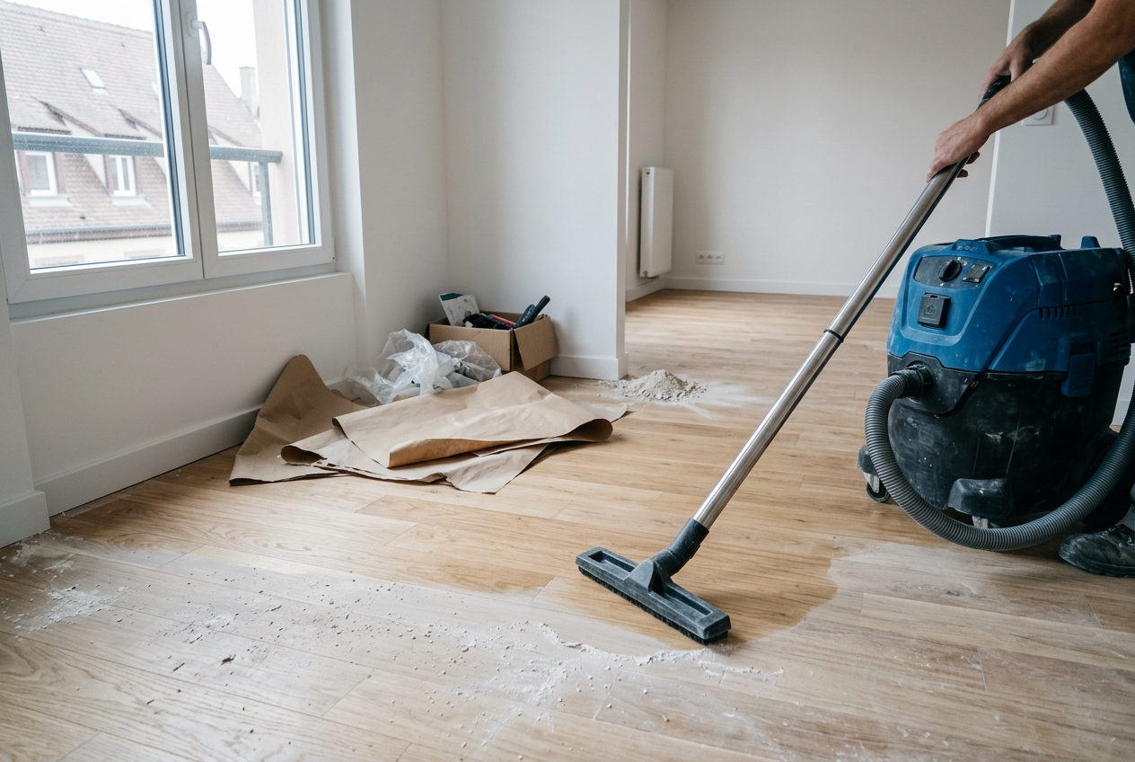 Nettoyage après travaux en Alsace