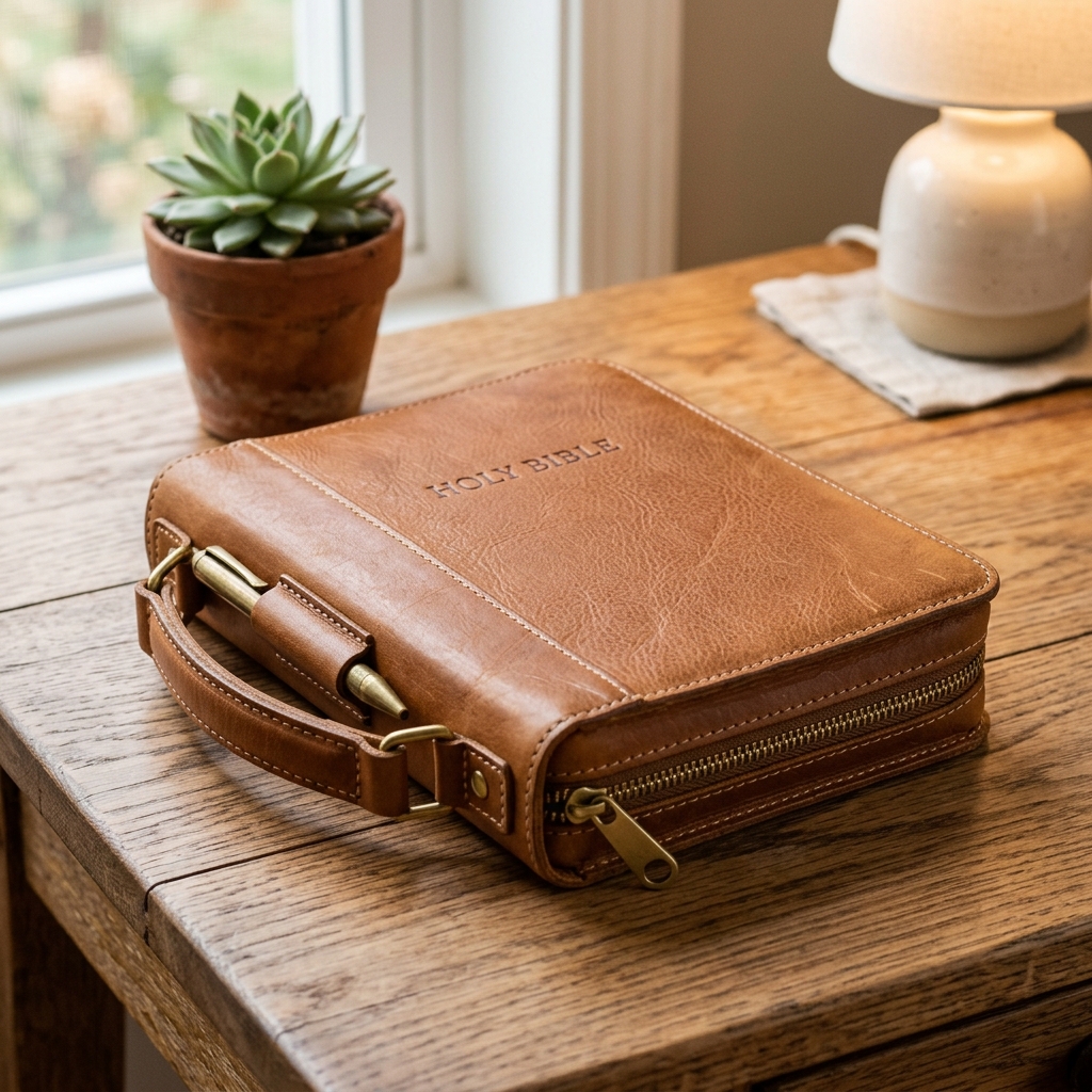 Funda para Biblia Cuero