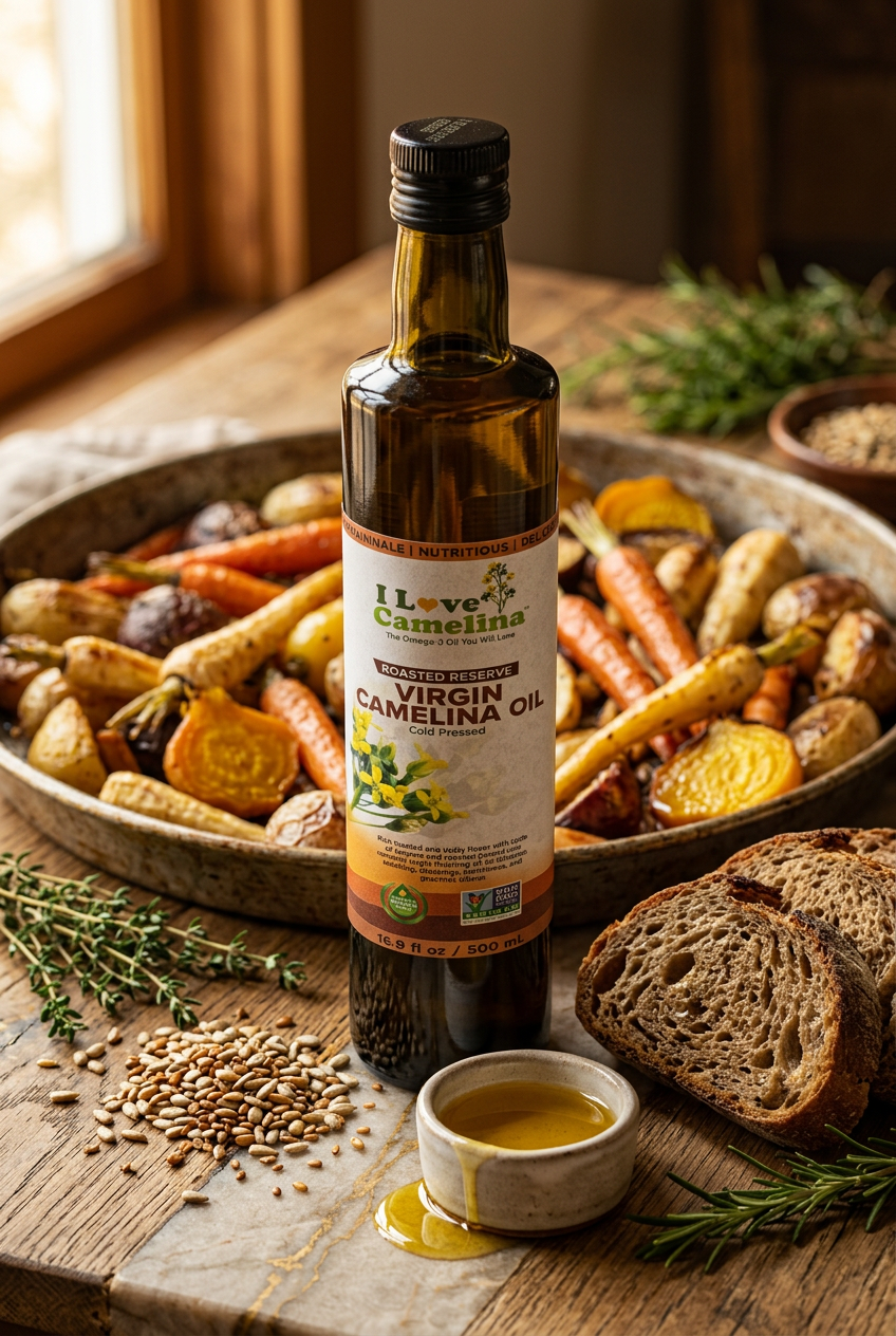 Roasted Camelina Oil Virgin Camelina Oil