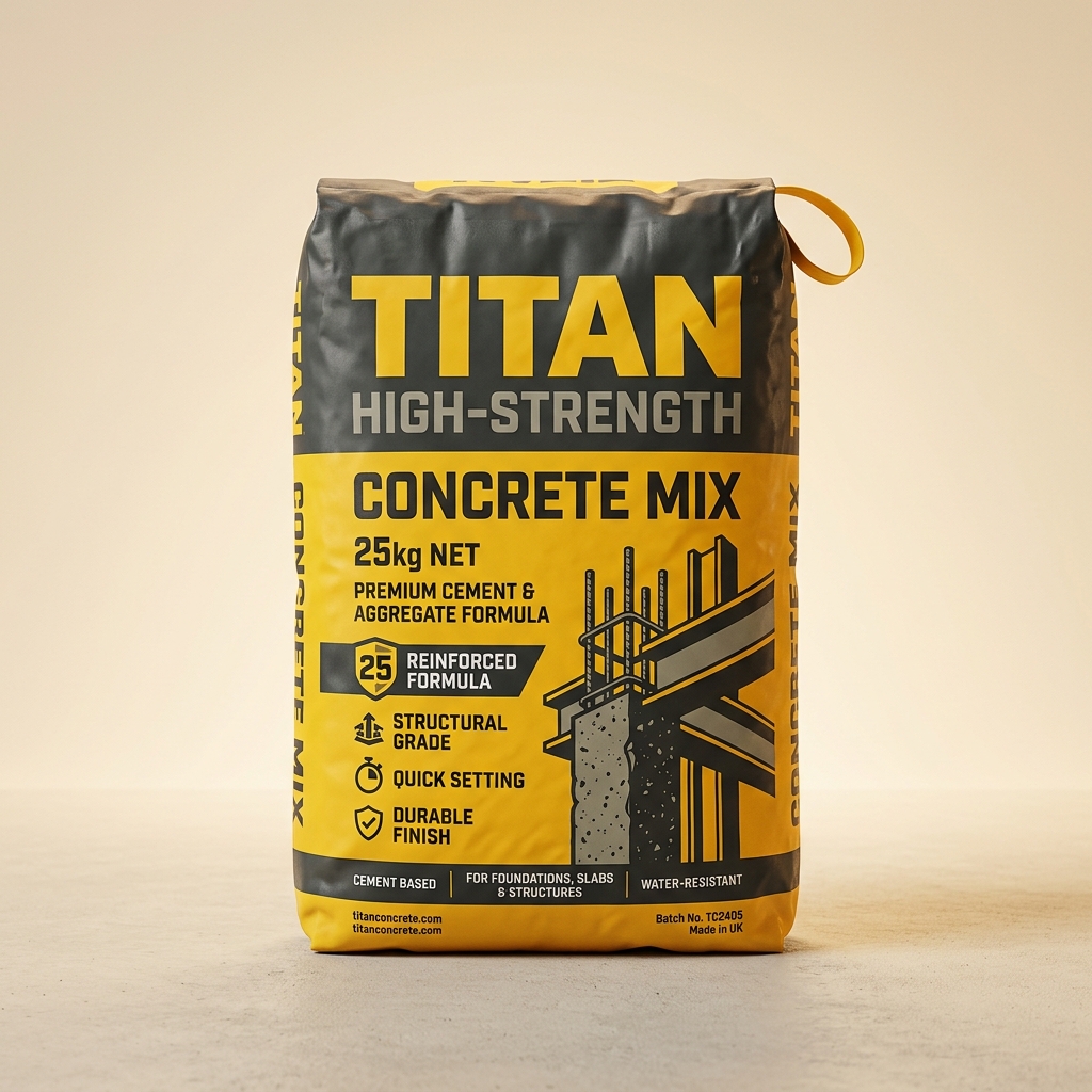 25kg High-Strength Concrete Mix Bag