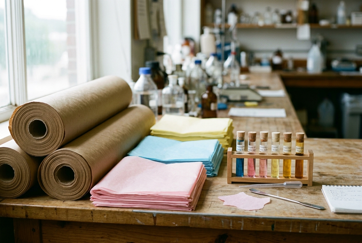 Choosing the Right Dye for Kraft vs Tissue Paper