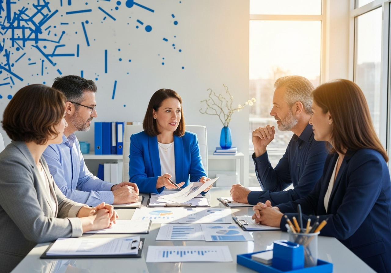 Financial consulting team