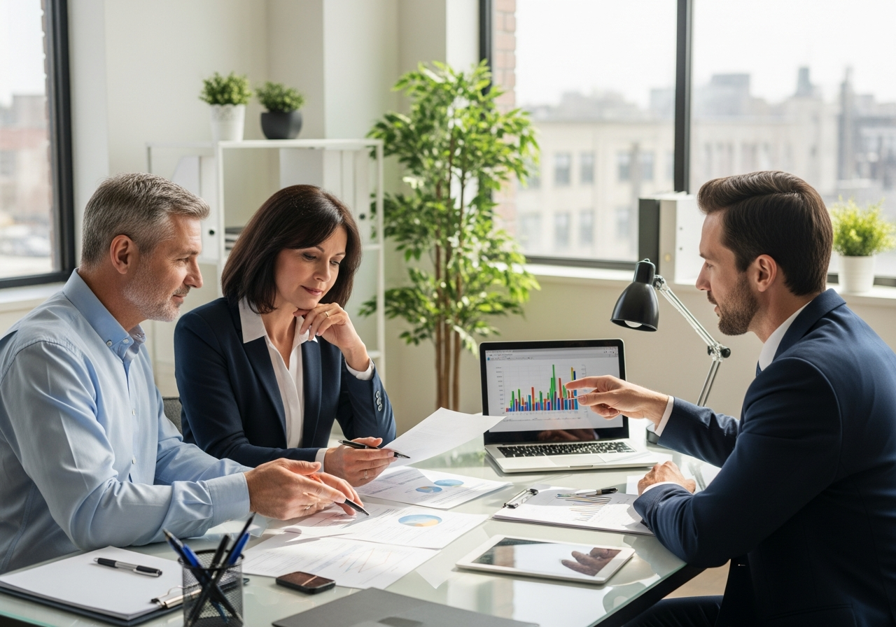 Financial advisor meeting