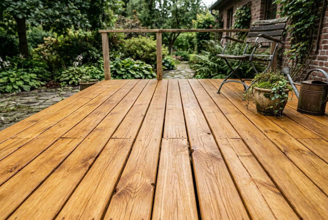 Restauration de terrasse bois après
