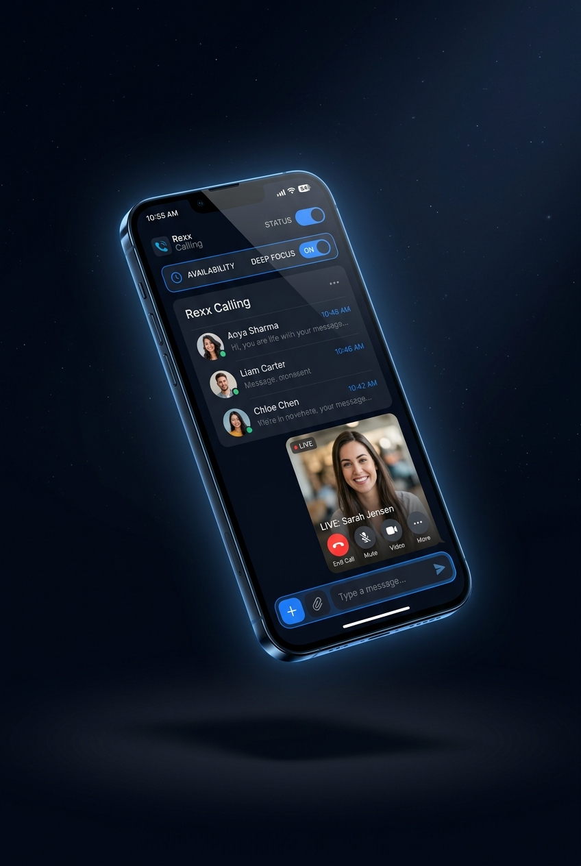 Rexx Calling app interface