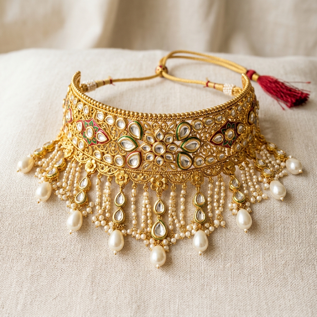 Rajwadi Statement Choker — view 1