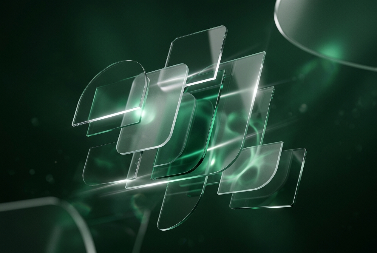 tech glass abstract