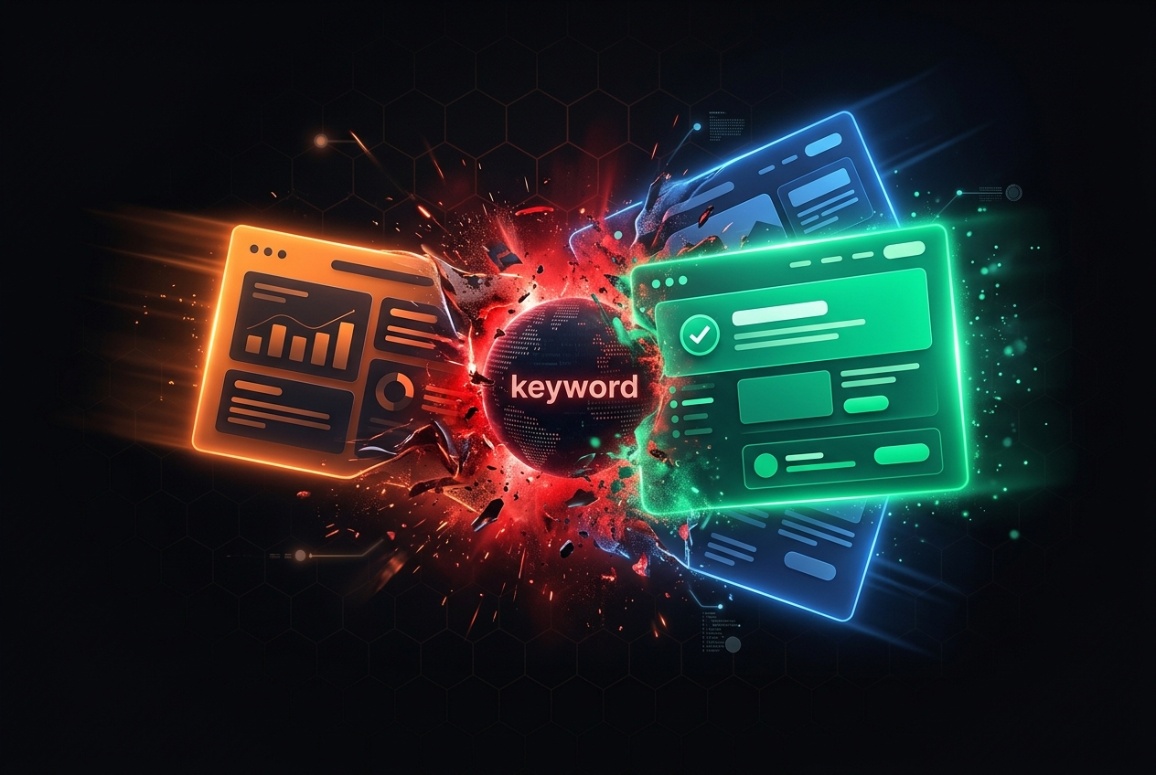 Keyword Cannibalization Finder illustration
