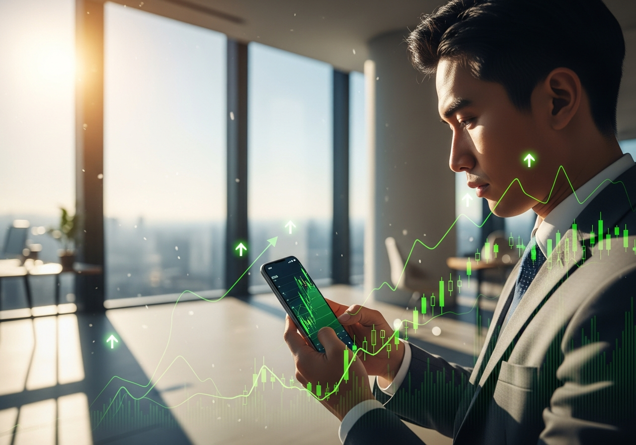 Modern professional trading on smartphone