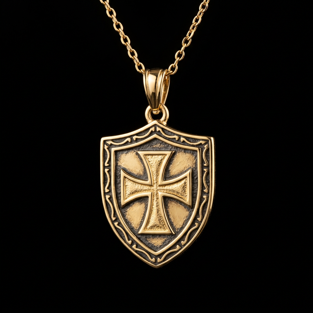 Faith Shield Necklace